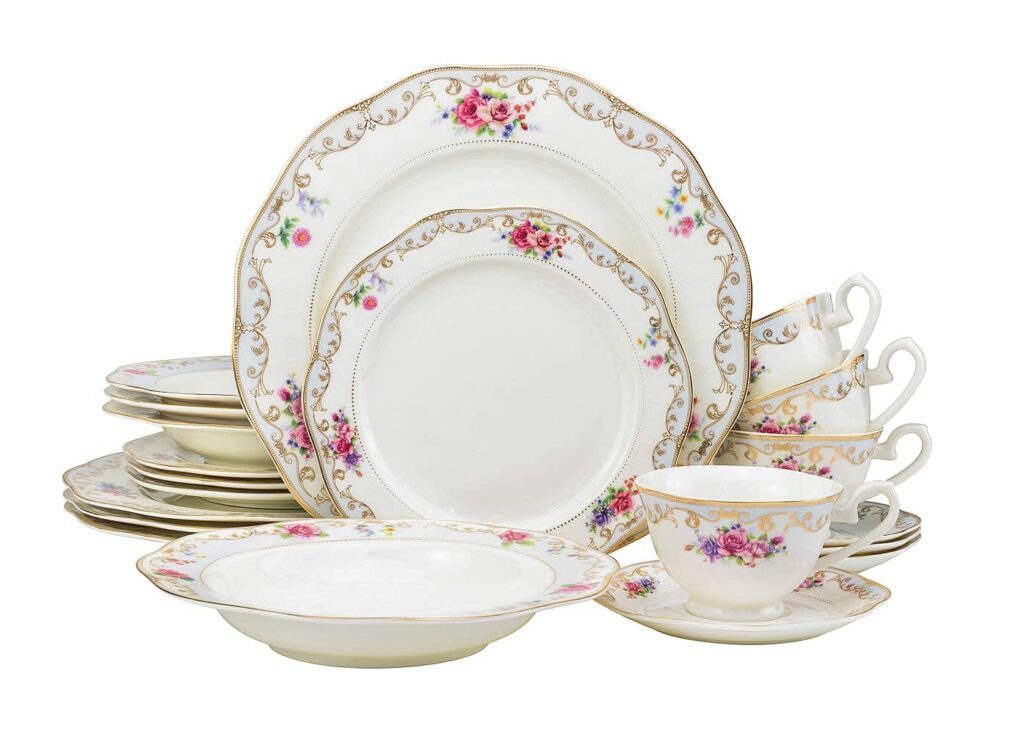 20 year anniversary gift traditional and modern - China Dinnerware Set