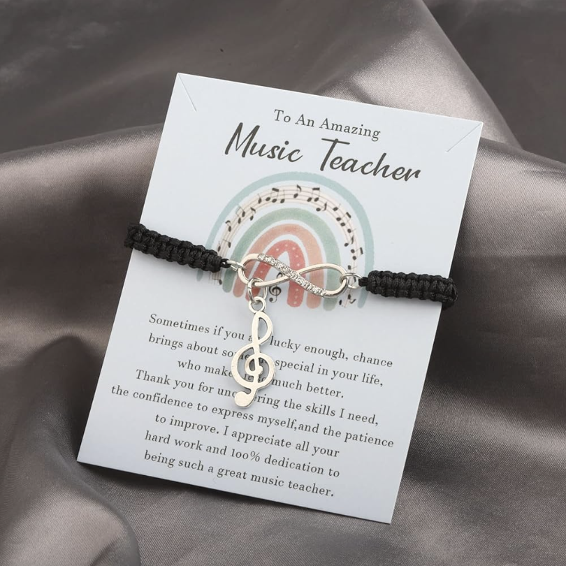 Music-themed Pieces of Jewelry retirement gifts for a teacher