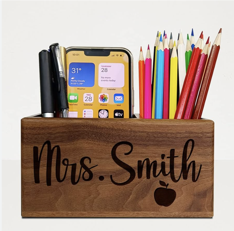 Personalized Desk Organizers retirement gifts for a teacher