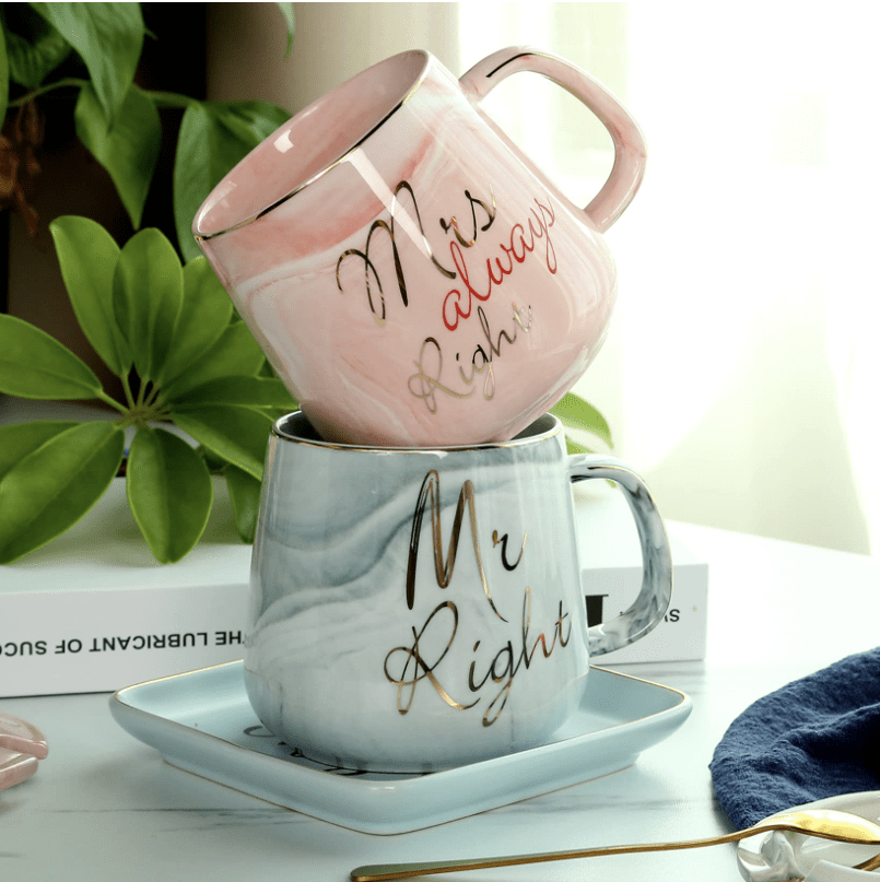 His and Her Mugs funny gift ideas for friends