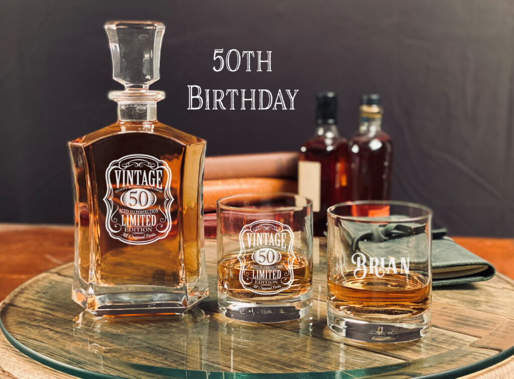 best 50th birthday gifts for him - Decanter set