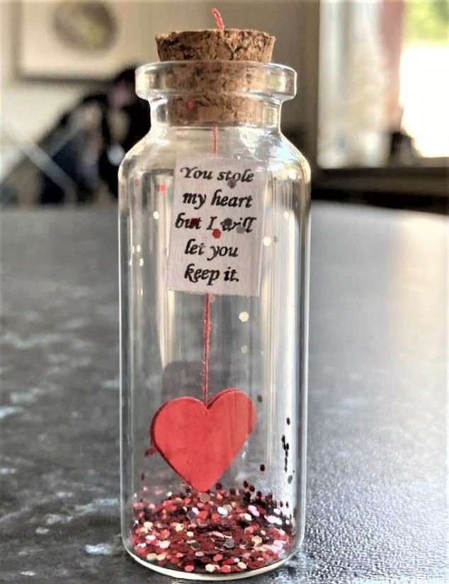 best valentine gift for girlfriend - DIY masage in a bottle