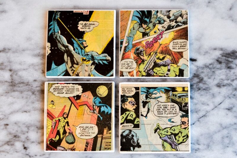 Comic book coasters