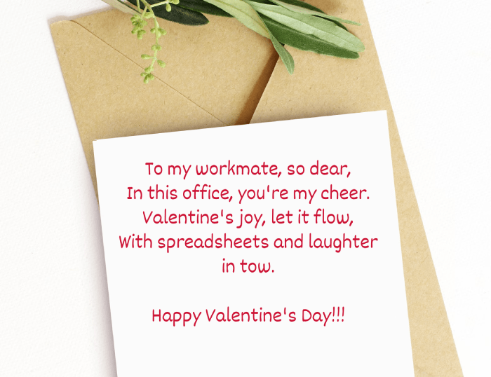 Valentine's Day Poems for Coworkers