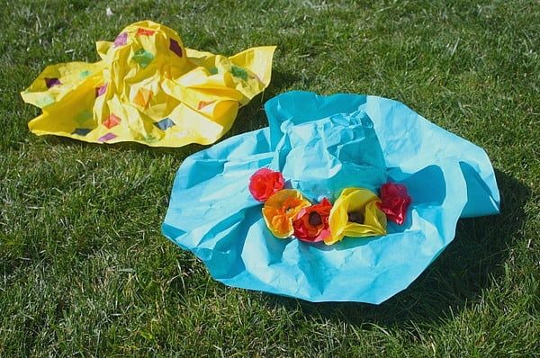 Recycled ideas for making an Easter bonnet