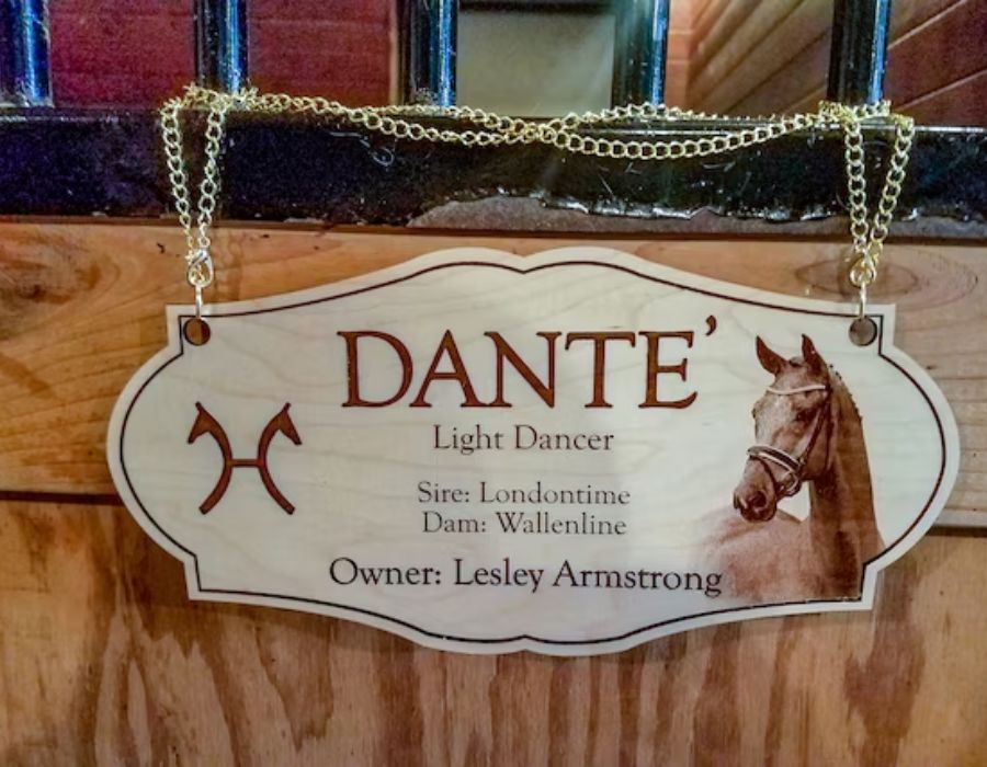 Custom Stall Nameplate