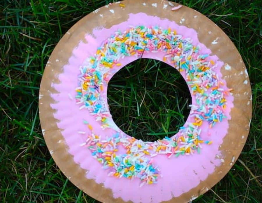 Paper Plate Donut Preschool Fathers Day Crafts