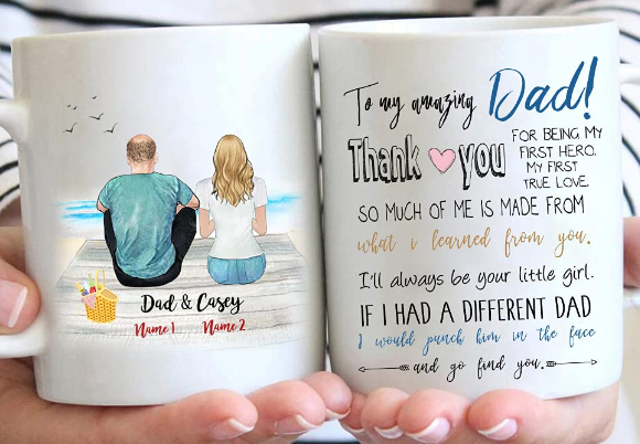 Include fathers day quotes from daughter on your personalized dad’s gifts