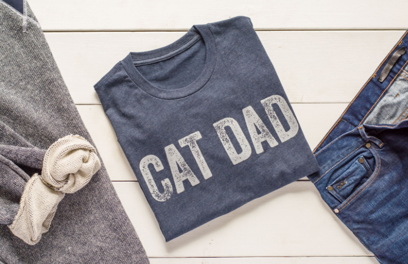 Cat t shirt for dad