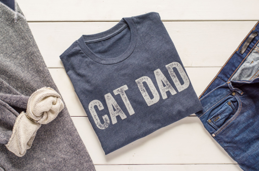 Cat t shirt for dad